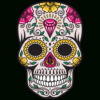 Calavera - Tete De Mort Mexicaine 66 - Ref.d8041 | Mpa Déco dedans Tatouages Tete De Mort Mexicaine