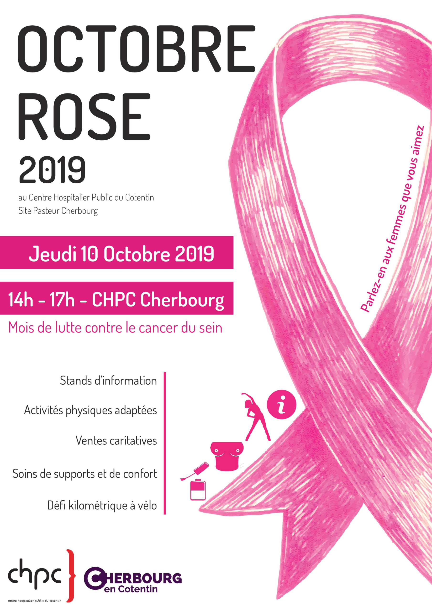 Chpc - Actualité - Octobre Rose 2019 à Affiche Octobre Rose 2023