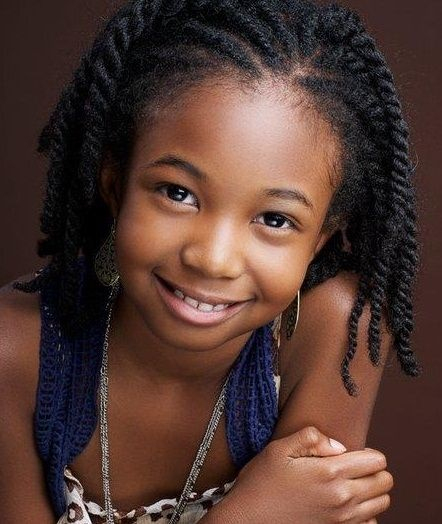 Coiffure Afro Enfant concernant Coiffure Fillette Afro