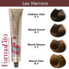 Coloration Cheveux Farmavita - Tons Marrons Blond Clair Marron 8.7 intérieur Couleur Cheveux Marron Chaud