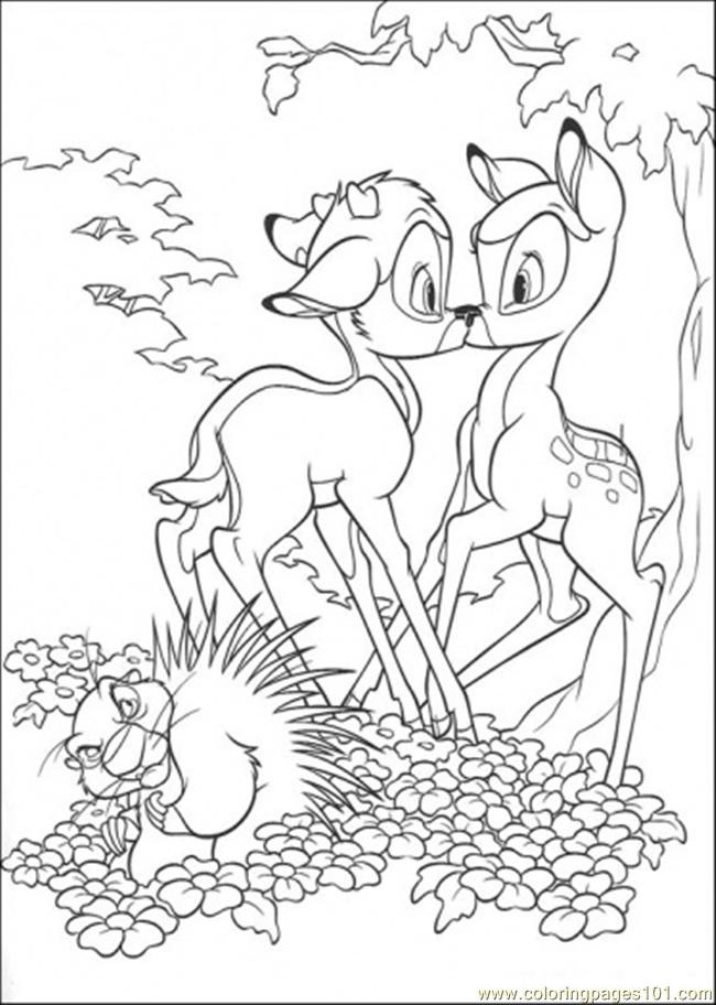 Coloriage Bambi Gratuit À Imprimer concernant Coloriage Bambi