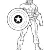 Coloriage Captain America À Imprimer tout Coloriage Captaine America