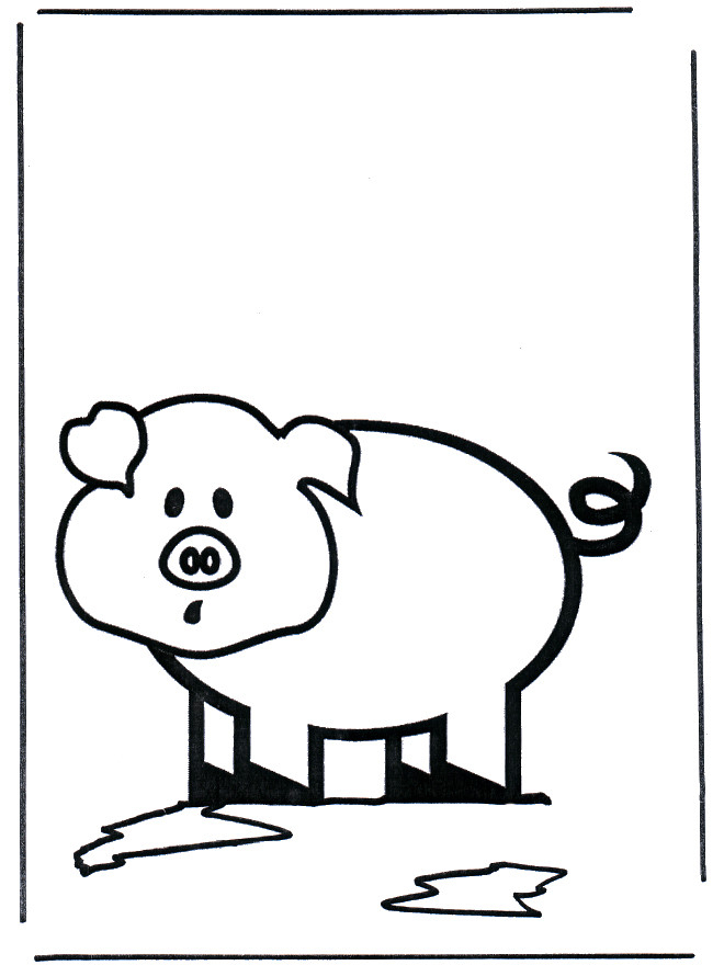 Coloriage Cochon Facile Dessin Gratuit À Imprimer avec Cochon Coloriage