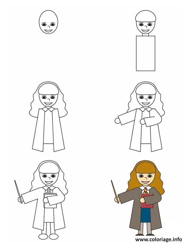 Coloriage Comment Dessiner Hermione Granger Dessin Comment Dessiner À pour Hermione Granger Coloriage Hermione