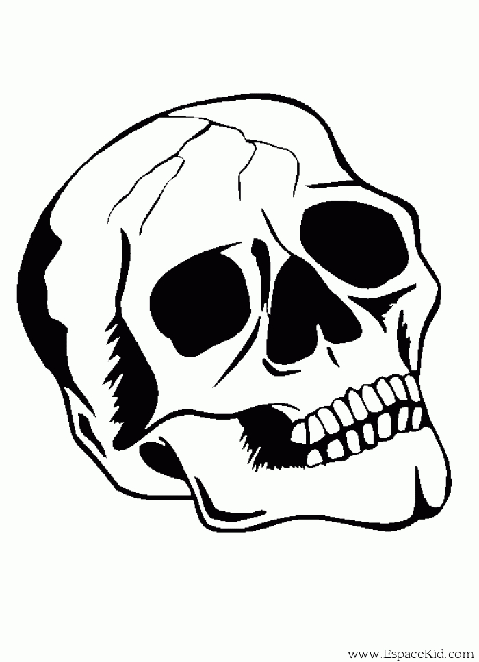 Coloriage Crâne À Imprimer Dans Les Coloriages Pirate Et Viking destiné Tête De Mort Pirate À Imprimer