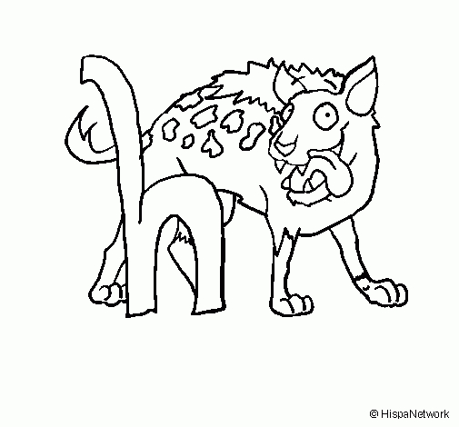 Coloriage De Hyène Pour Colorier - Coloritou encequiconcerne Coloriage Hyène