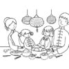 Coloriage De Nouvel An Chinois À Imprimer Pour Enfants - Coloriage serapportantà Drapeau Chinois À Colorier