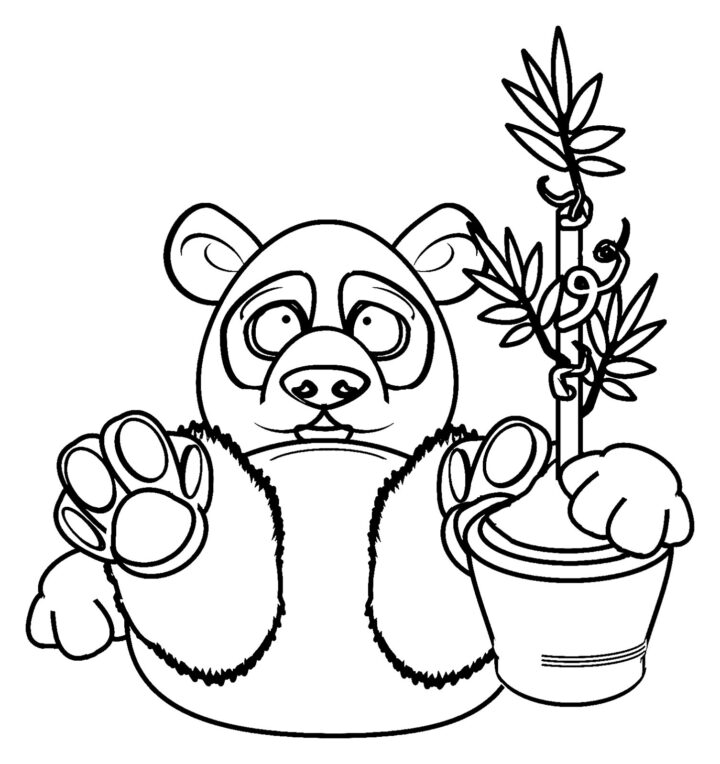 Coloriage De Panda À Imprimer - Coloriages De Pandas Pour Enfants à Panda À Imprimer