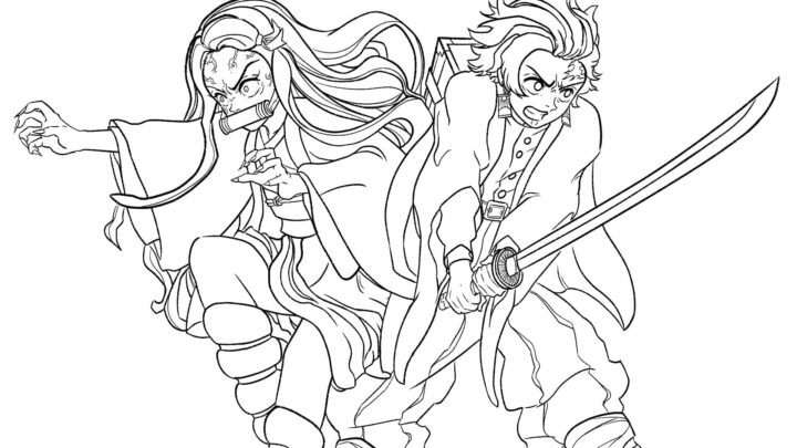 Coloriage Demon Slayer Kimetsu No Yaiba Sur Wonder-Day encequiconcerne Nezuko Coloriage Demon Slayer A Imprimer