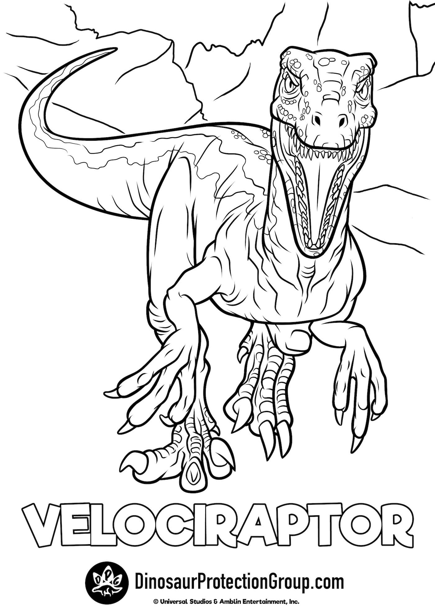 Coloriage Dinosaure Dessin Velociraptor À Imprimer En 2021 | Coloriage encequiconcerne Coloriage Dinosaure Jurassic World