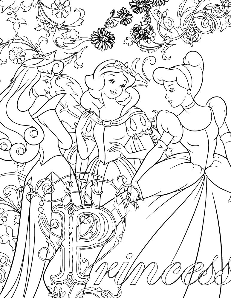 Coloriage Disney De Princesse À Imprimer | Disney | Disney Coloring à Dessin A Colorier Princesses