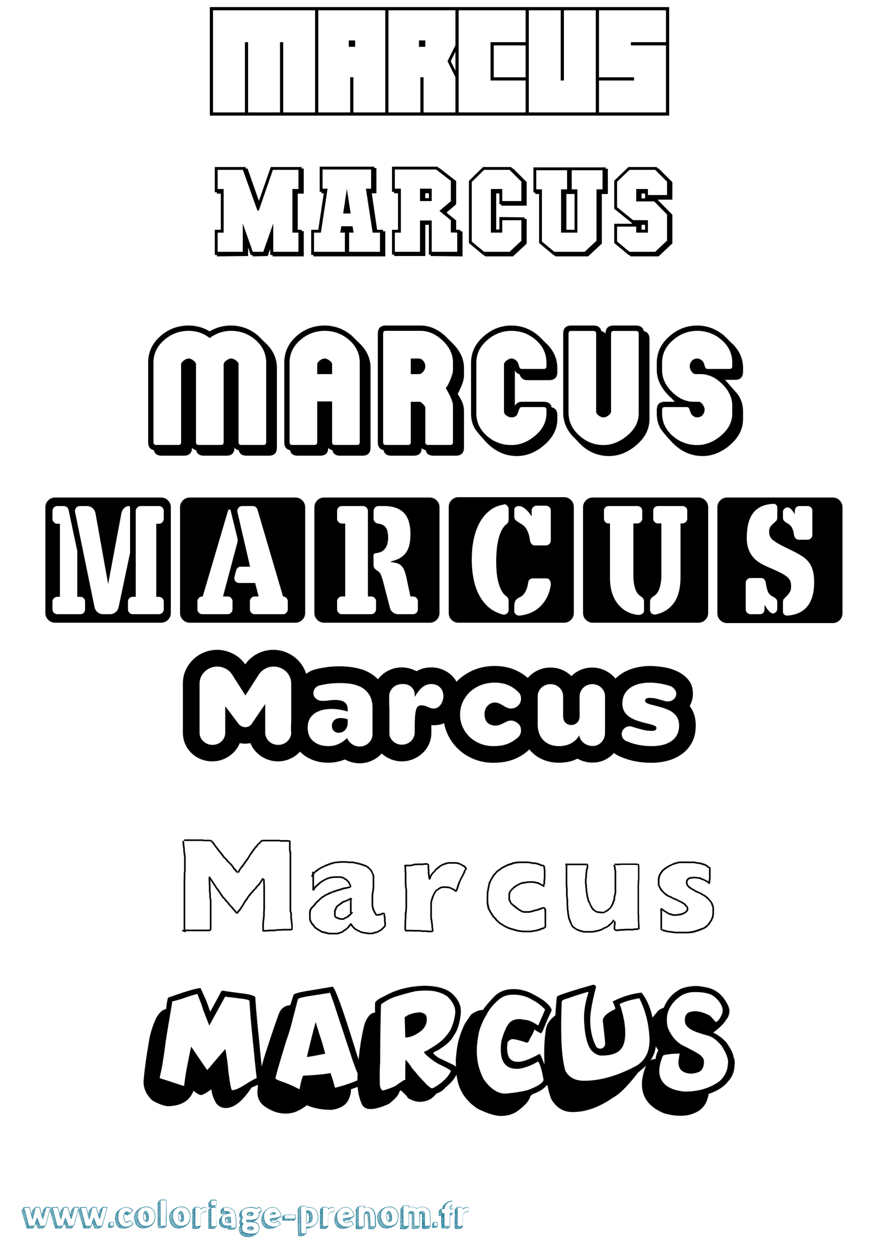 Coloriage Du Prénom Marcus : À Imprimer Ou Télécharger Facilement dedans Dessin Marcus