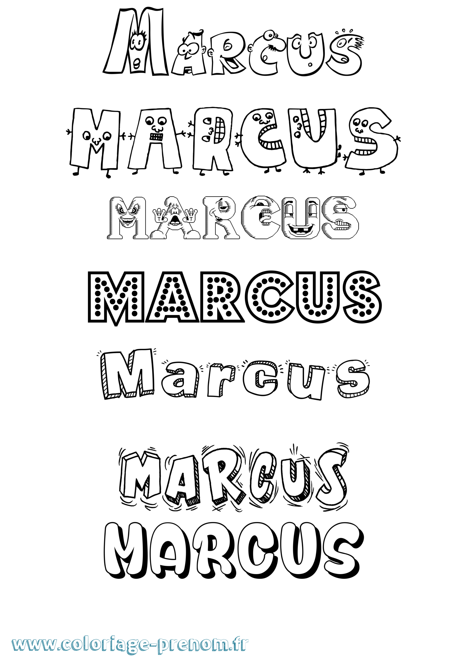 Coloriage Du Prénom Marcus : À Imprimer Ou Télécharger Facilement encequiconcerne Coloriage Marcus À Imprimer