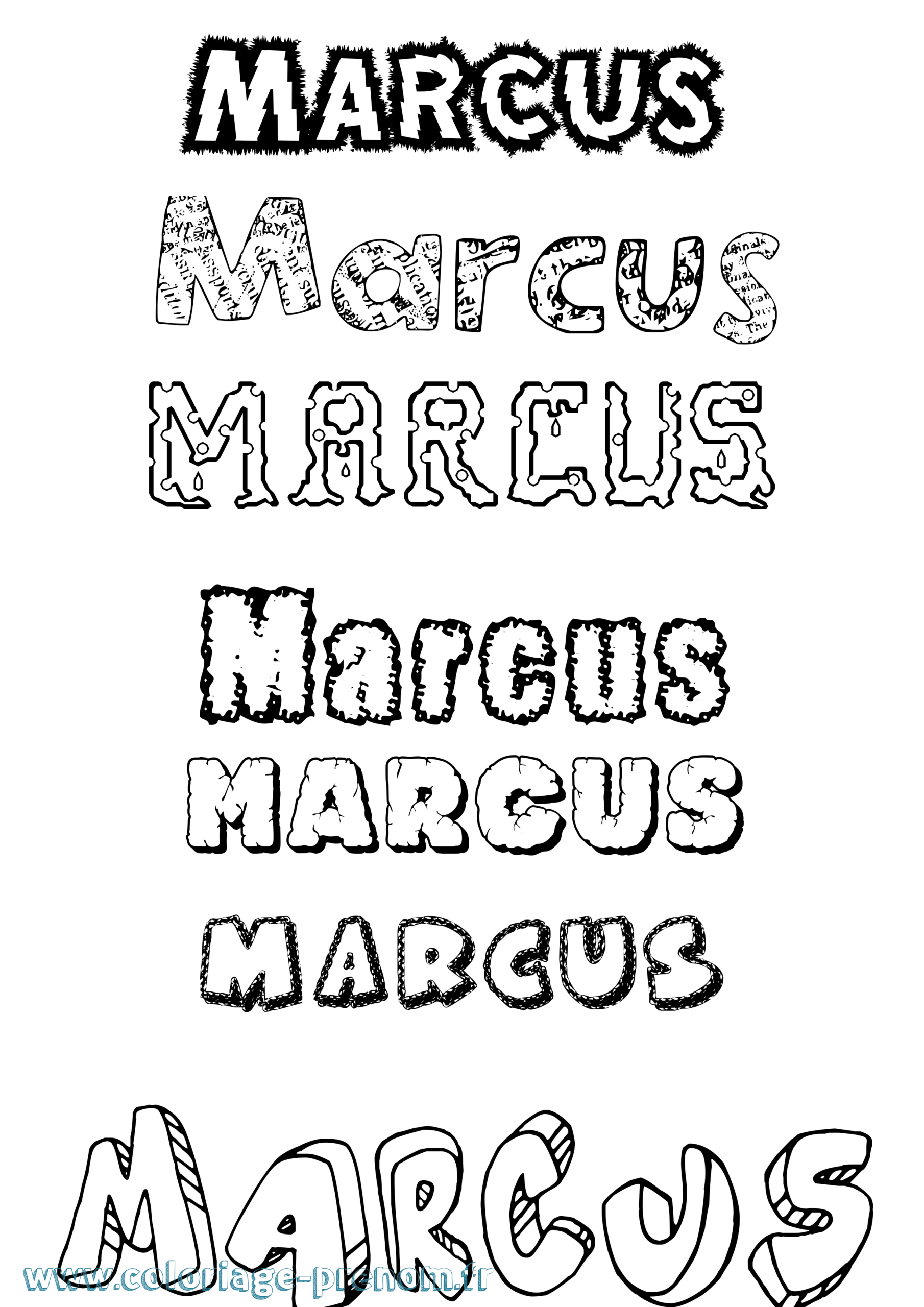 Coloriage Du Prénom Marcus : À Imprimer Ou Télécharger Facilement encequiconcerne Coloriage Marcus