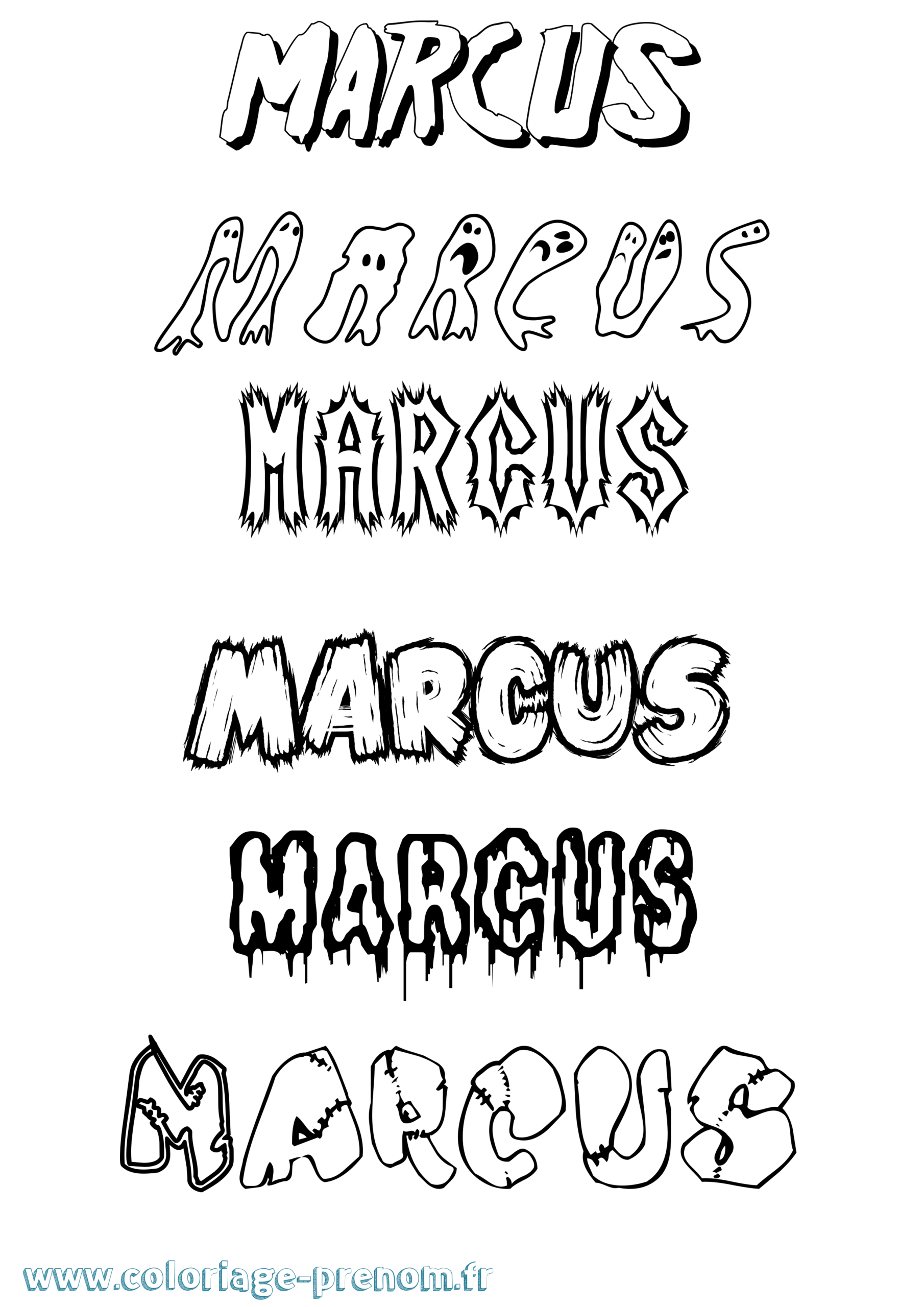 Coloriage Du Prénom Marcus : À Imprimer Ou Télécharger Facilement encequiconcerne Dessin Marcus
