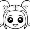 Coloriage Fille Harley Quinn Kawaii - Jecolorie avec Kawaii Dessin A Imprimer