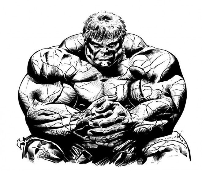 Coloriage Hulk Artistique Dessin Gratuit À Imprimer serapportantà Hulk Dessin A Imprimer