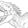Coloriage Indominus Rex Jurassic Park Dinosaure Dessin À Imprimer tout Coloriage Jurassic World Indoraptor