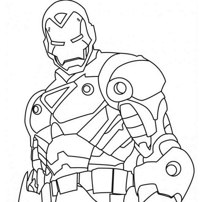 Coloriage Iron Man Facile Dessin Gratuit À Imprimer serapportantà Coloriage Ironman A Imprimer