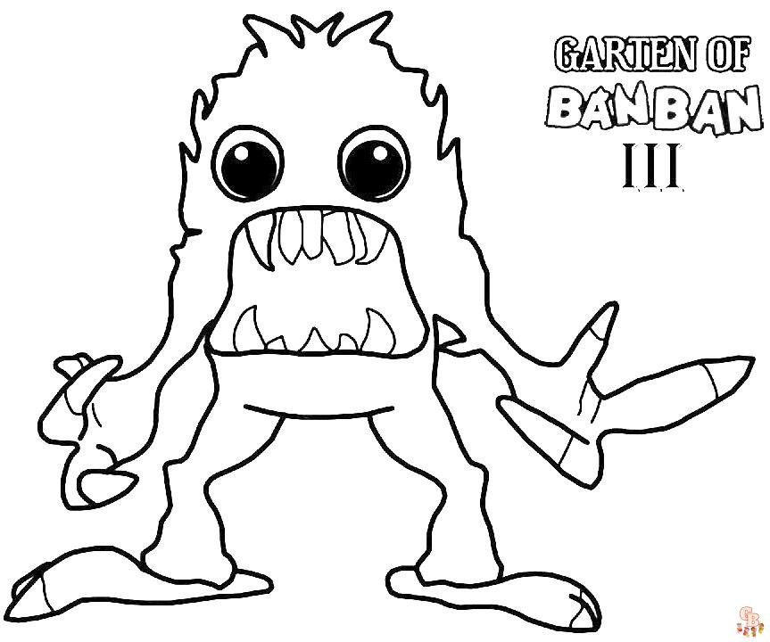 Coloriage Jardin De Banban 3 - Des Dessins À Imprimer Pour Enfant concernant Garten Of Banban Coloriage