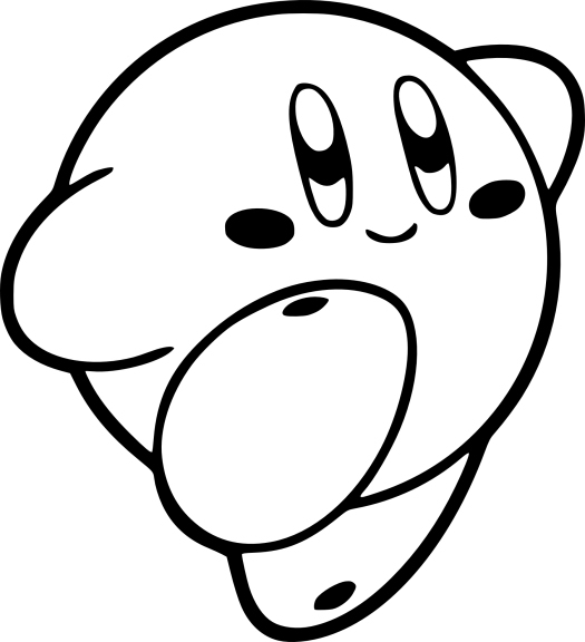 Coloriage Kirby Personnage Nintendo Gratuit À Imprimer serapportantà Dessin Kirby