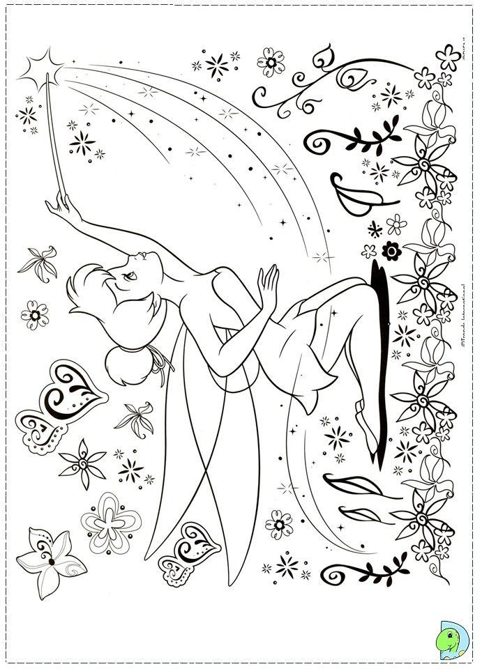 Coloriage La Fée Clochette | Tinkerbell Coloring Pages, Coloring Books avec Fée Clochette Coloriage