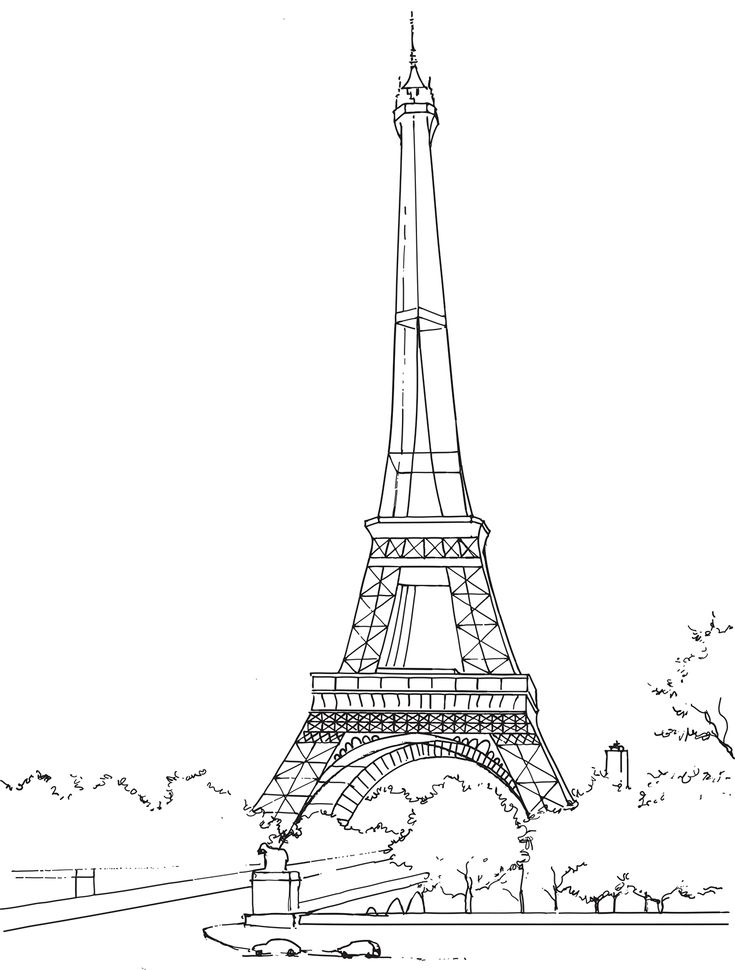 Coloriage La Tour Eiffel À Imrimer Et À Colorier | Tour Eiffel avec Coloriage Tour Eiffel À Imprimer
