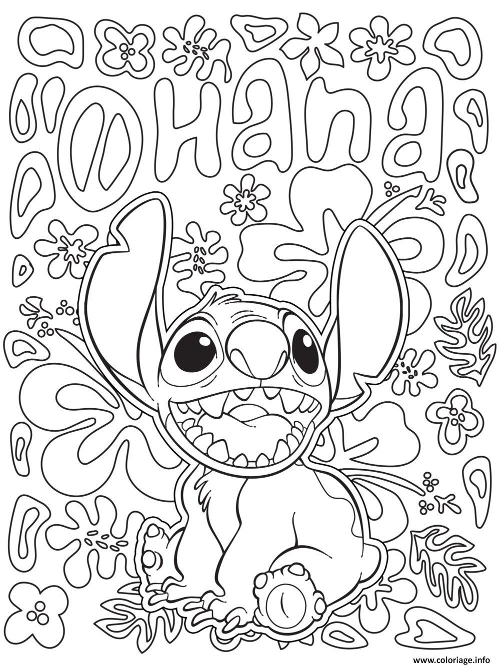 Coloriage Mandala Disney Facile Stitch From Lilo And Stitch - Jecolorie concernant Coloriage Stitch À Imprimer
