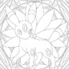 Coloriage Mandala Pokemon. Imprimez Gratuitement, Plus De 80 Images pour Coloriage Pokemon Aquali