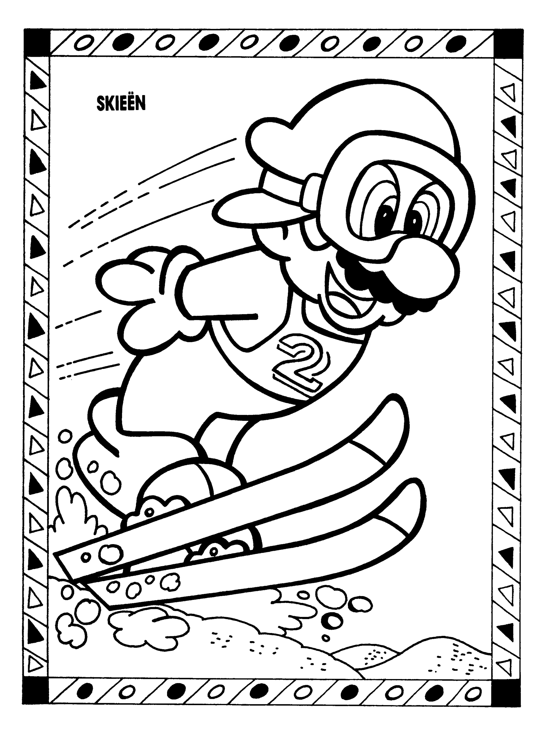 Coloriage Mario Aux Jeux Olympiques À Imprimer avec Mario À Imprimer
