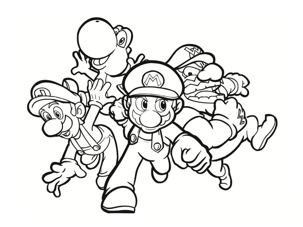 Coloriage Mario Bros : 30 Dessins À Imprimer avec Mario A Imprimer