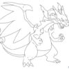 Coloriage Mega Dracaufeu X | Coloriage Pokemon, Dessin Pokemon À destiné Coloriage Dracolosse