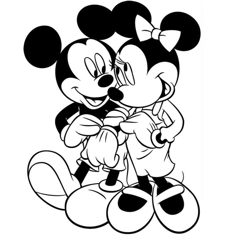 Coloriage Mickey À Imprimer (Mickey Noël, Mickey Bébé, ) à Coloriage Mini Mickey