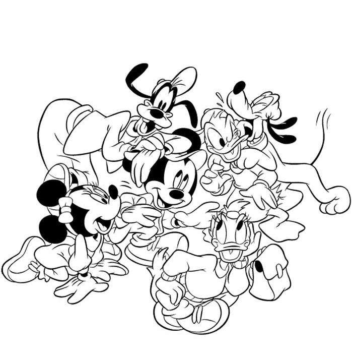 Coloriage Mickey À Imprimer (Mickey Noël, Mickey Bébé, ) dedans Mickey À Colorier Et Imprimer