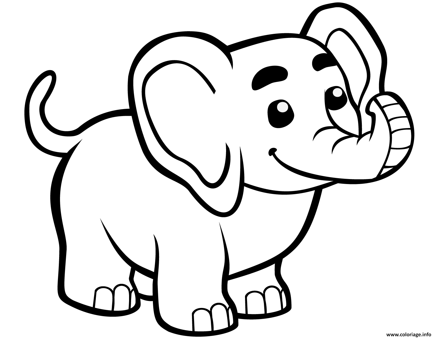 Coloriage Mignon Bebe Elephant Dessin Animaux Mignon À Imprimer concernant Coloriage À Imprimer Animaux Mignon
