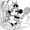 Coloriage Minnie Joue Au Tennis À Imprimer concernant Coloriage Minnie À Imprimer