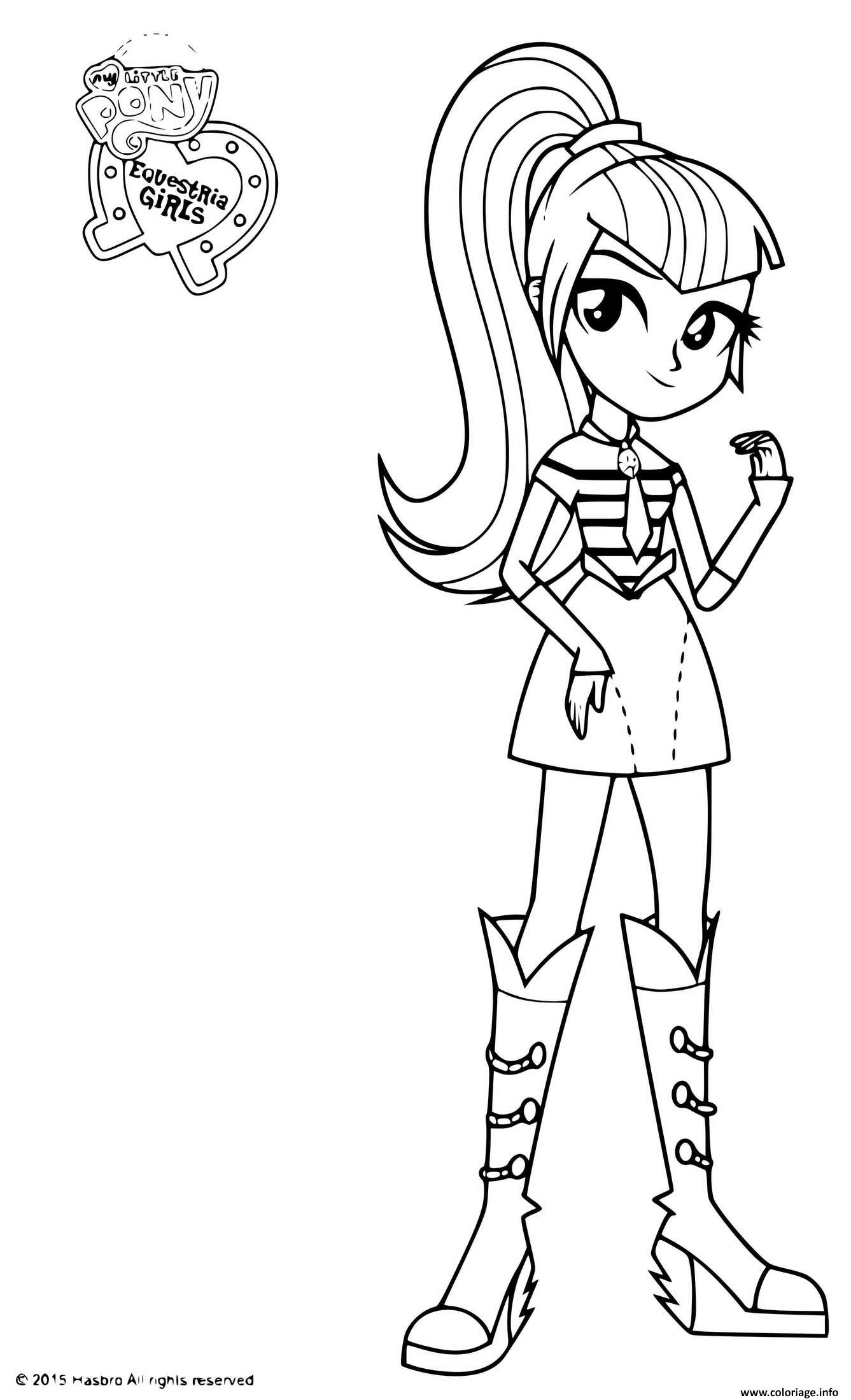 Coloriage My Little Pony Equestria Girls Sonata Dusk - Jecolorie tout My Little Pony Coloriage