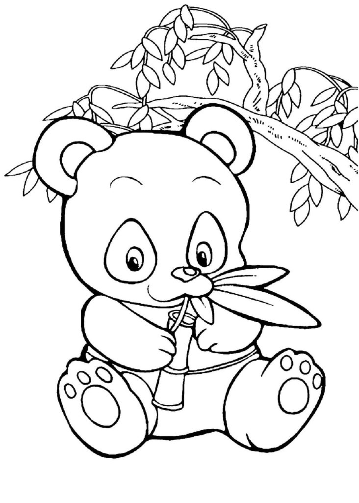 Coloriage Panda. Imprimer Pour Enfants dedans Panda A Imprimer