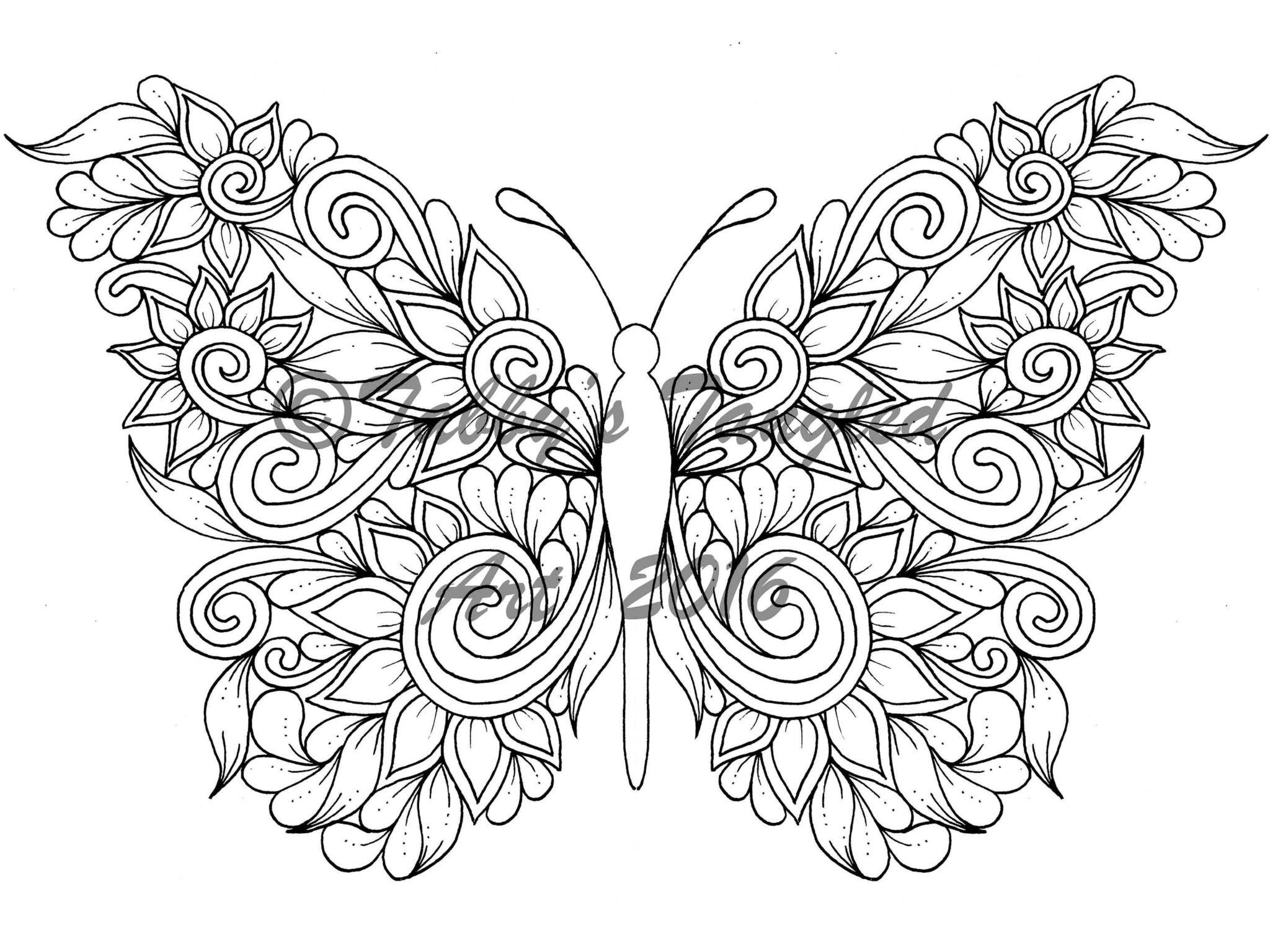 Coloriage Papillon - Coloriage Mandala Papillon À Imprimer Gratuit dedans Dessin Papillon À Imprimer