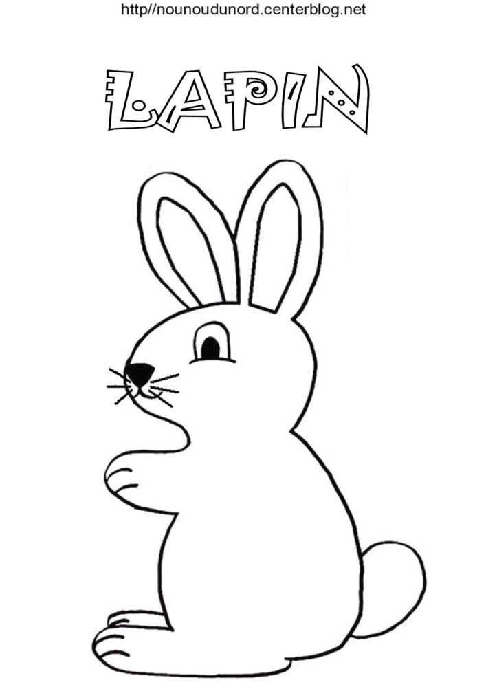 Coloriage Paques Lapin tout Dessin De Paques Facile