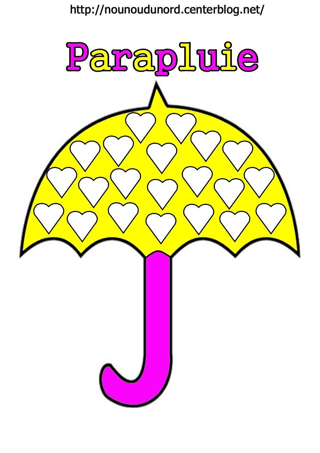 Coloriage Parapluie encequiconcerne Parapluie Coloriage