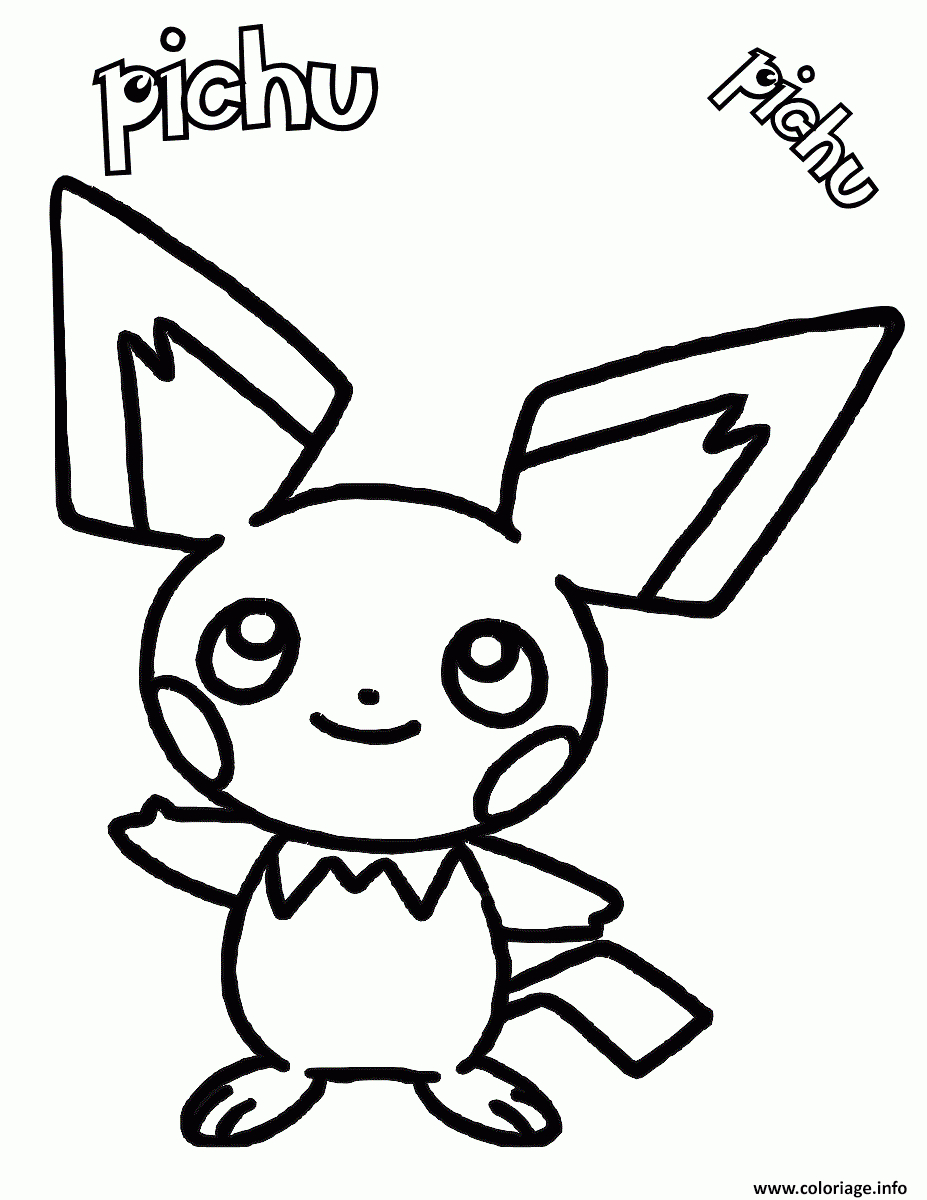 Coloriage Pikachu 32 - Jecolorie destiné Pikatchu A Imprimer