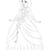 Coloriage Princesse Disney Jasmine Et Sa Magnifique Robe De Bal Dessin encequiconcerne Dessin À Imprimer De Princesse