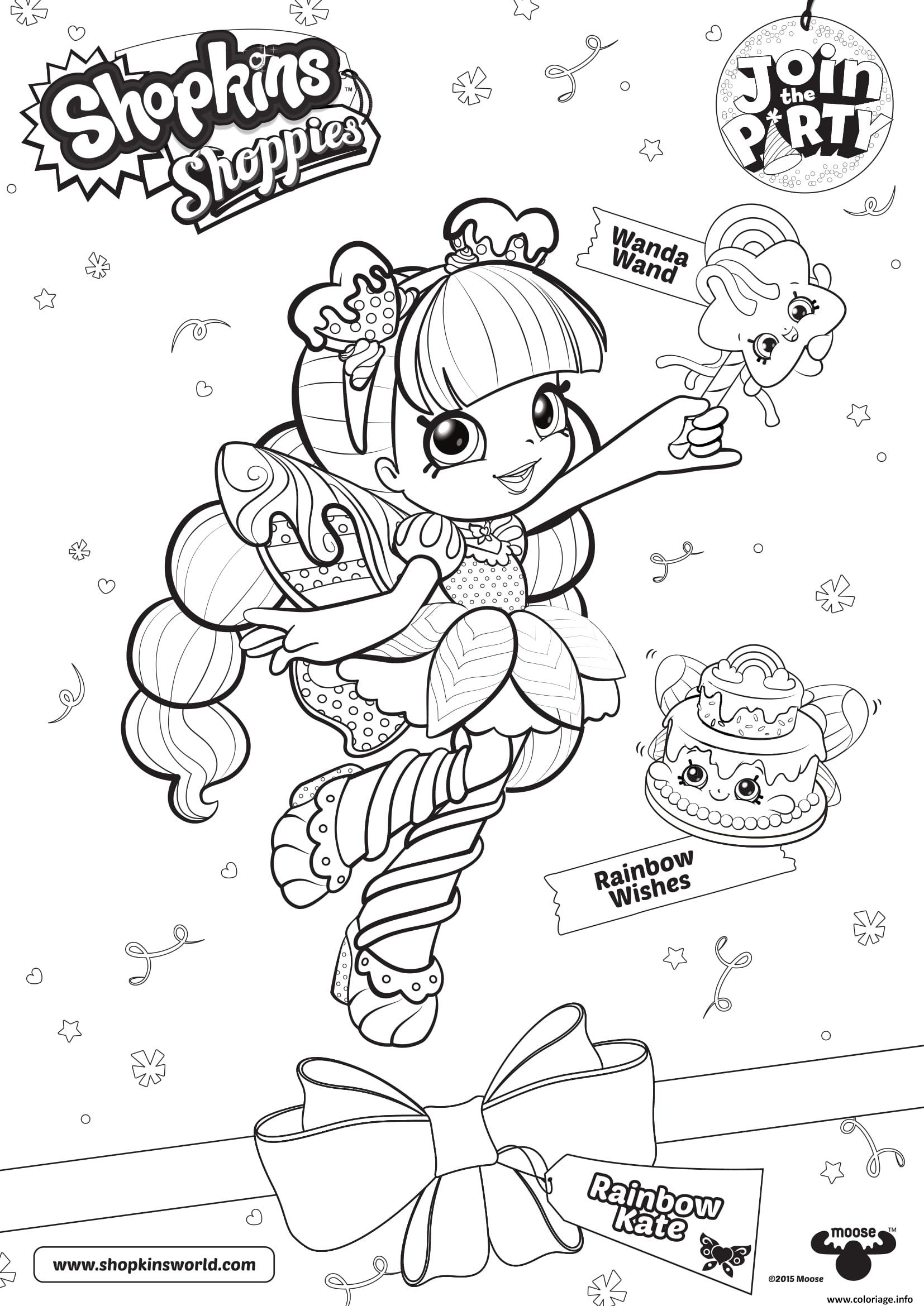 Coloriage Shopkins Doll Rainbow Kate Dessin Shopkins À Imprimer serapportantà Rainbow High Dessin A Colorier