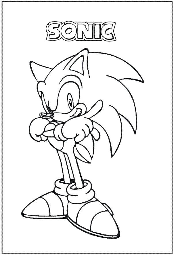 Coloriage Sonic À Imprimer Dessin Gratuit À Imprimer dedans Sonic A Colorier