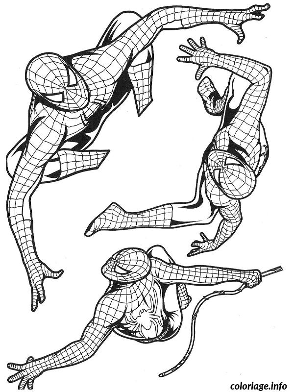 Coloriage Spiderman 37 - Jecolorie dedans Dessin Spiderman À Colorier
