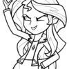 Coloriage Sunset Shimmer My Little Pony Girl Dessin Equestria Girls À à My Little Pony Coloriage