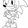 Coloriage Super Sonic Gratuit À Imprimer pour Dessin Sonic À Imprimer