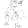 Coloriage T-Rex À Imprimer Sur Wonder-Day concernant Coloriage Dinosaure Tyrex