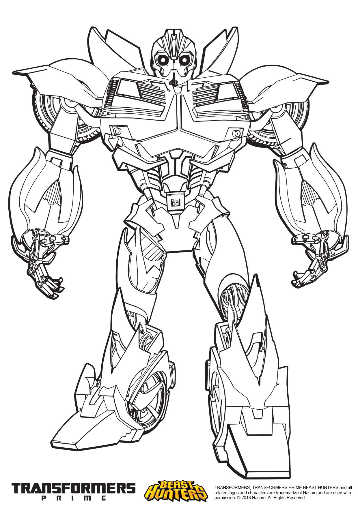 Coloriage Transformers Prime Beast Hunters Bumblebee | Bee Coloring encequiconcerne Dessin Transformers